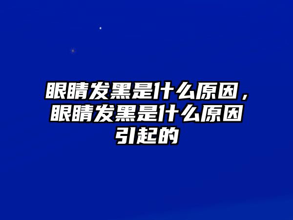 眼睛發黑是什么原因，眼睛發黑是什么原因引起的