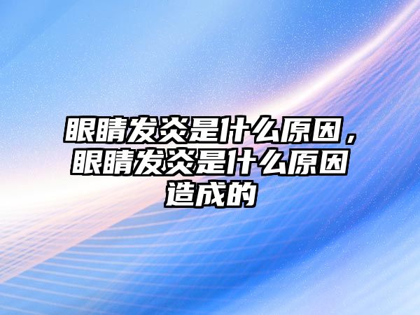 眼睛發炎是什么原因，眼睛發炎是什么原因造成的