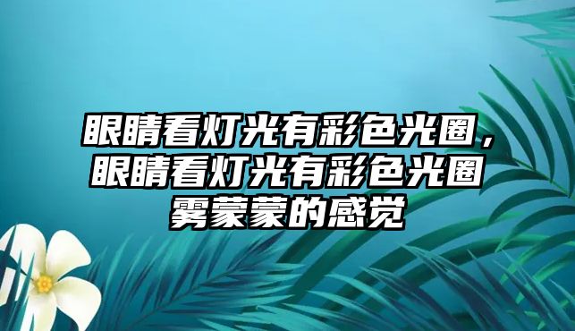 眼睛看燈光有彩色光圈，眼睛看燈光有彩色光圈霧蒙蒙的感覺