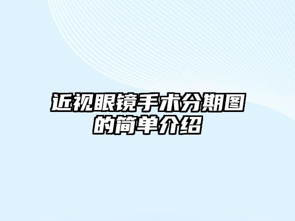 近視眼鏡手術(shù)分期圖的簡單介紹