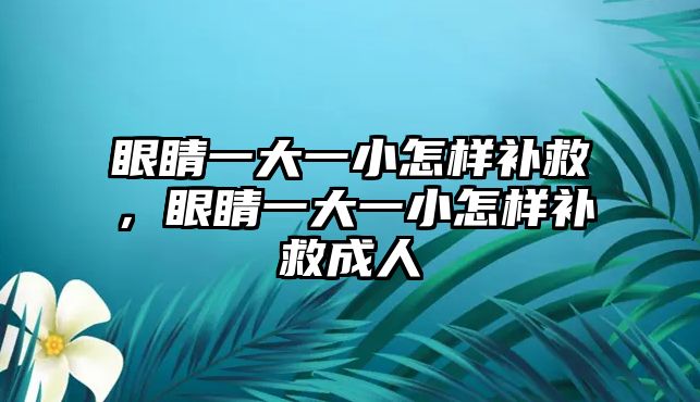 眼睛一大一小怎樣補救，眼睛一大一小怎樣補救成人