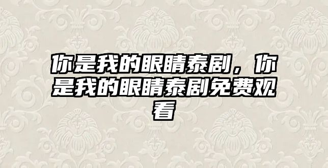 你是我的眼睛泰劇，你是我的眼睛泰劇免費(fèi)觀看