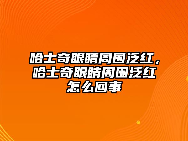 哈士奇眼睛周圍泛紅，哈士奇眼睛周圍泛紅怎么回事