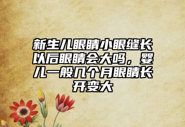 新生兒眼睛小眼縫長以后眼睛會大嗎，嬰兒一般幾個月眼睛長開變大