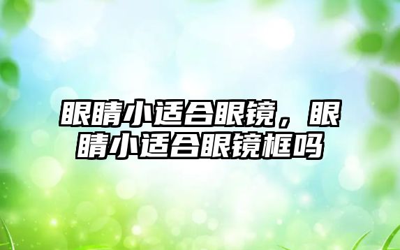 眼睛小適合眼鏡，眼睛小適合眼鏡框嗎