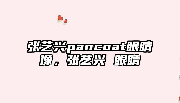 張藝興pancoat眼睛像，張藝興 眼睛